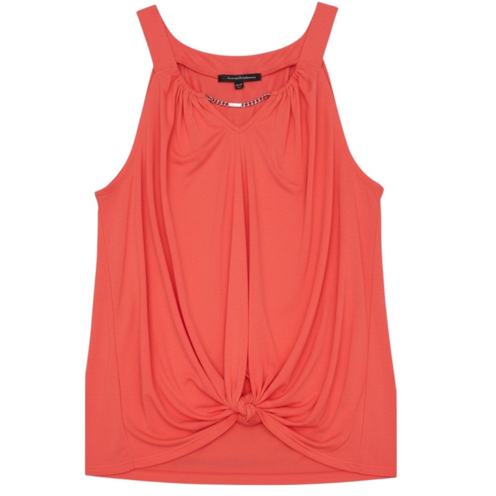 Adrienne Vittadini Tank Top Womens M Coral Relaxed Casual Chic Summer